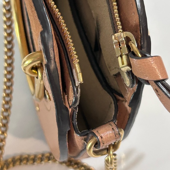 Chloé Mini Pixie Crossbody Bag – Tan Leather & Suede with Gold Hardware - Picture 11 of 17